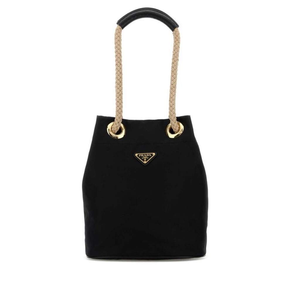 Prada Women Black Re-Nylon Prada Mariner Bucket Bag